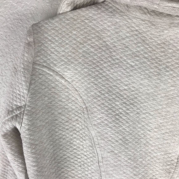 Cabi Quilted Oatmeal Asymmetrical Zip Jacket - Picture 6 of 7